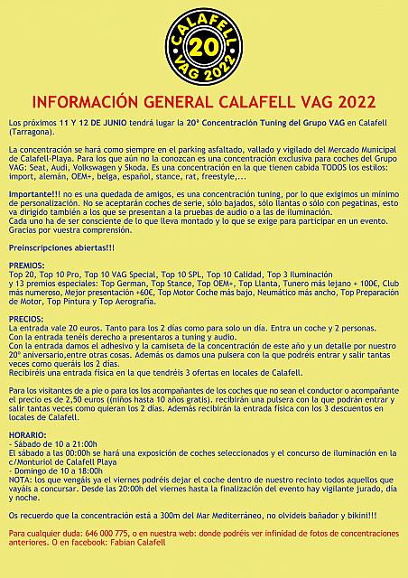 Info Calafell VAG 2022