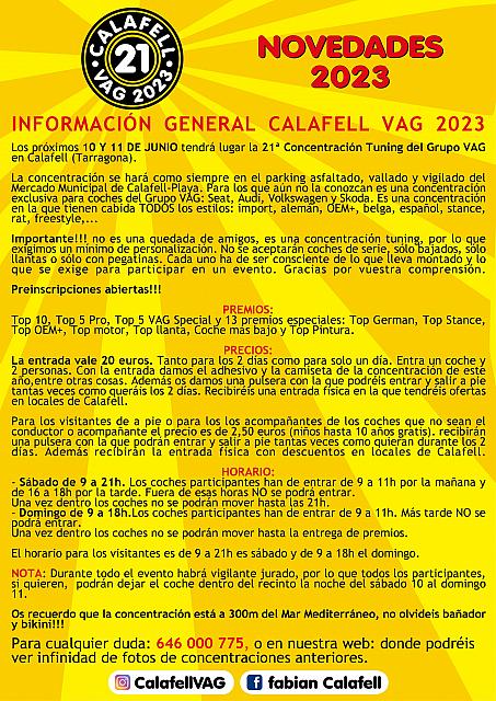 Info Calafell VAG 2023