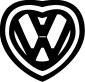 Adhesivo corazón VW